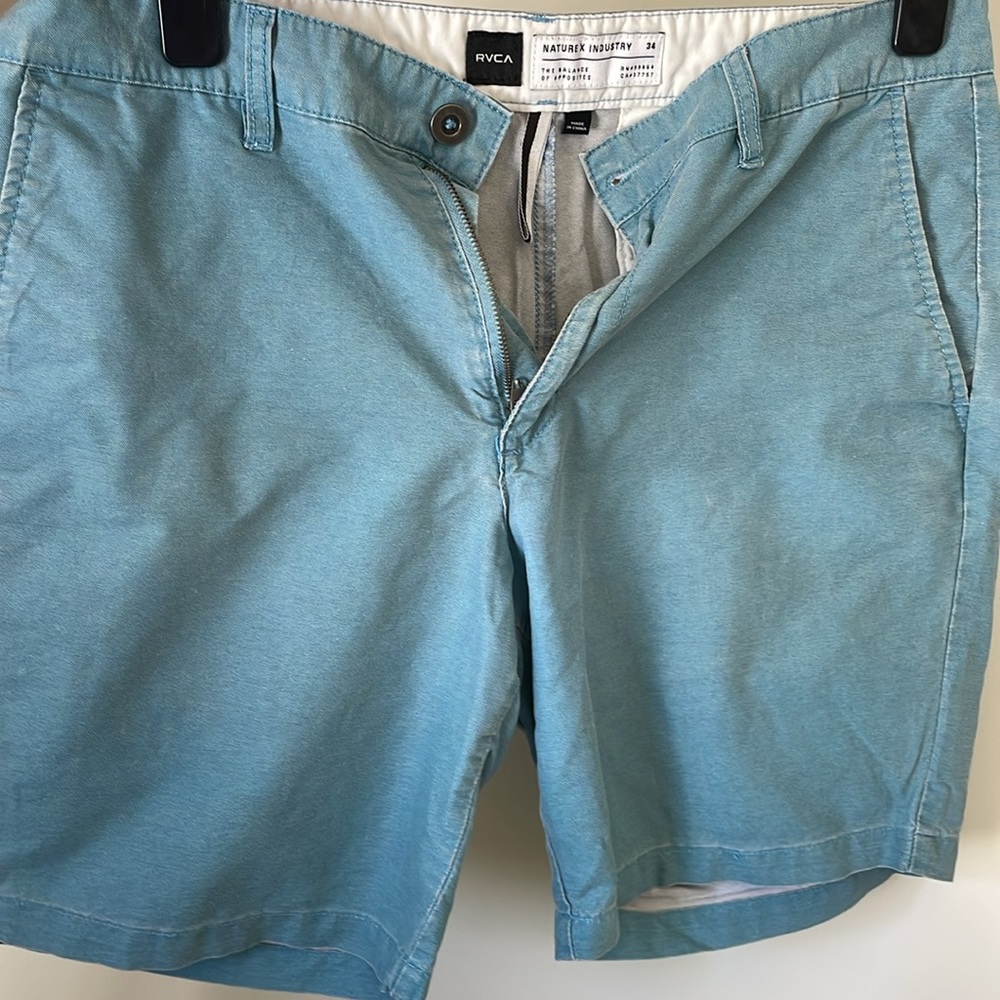 RVCA - Men’s - light aqua shorts - size 34